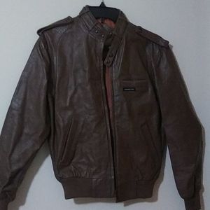 Vintage leather Members Only jacket